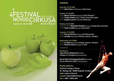 Festival novog cirkusa – Zagreb, Croacia – del 18 al 22 de octubre