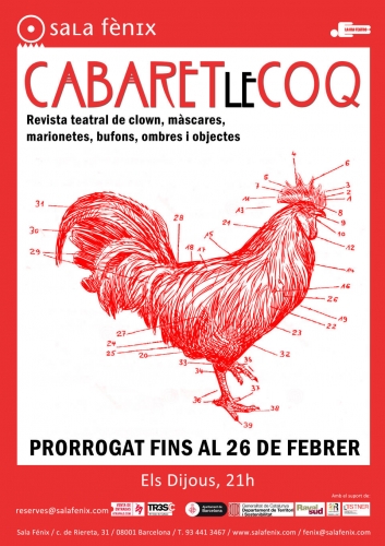 Cabaret LeCOQ – el 19 y 26 de febrero – Sala Fènix – Barcelona