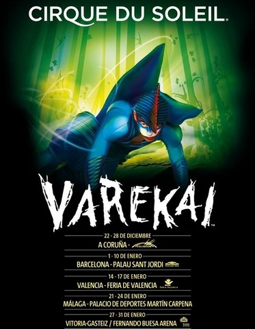 Varekai – Cirque du Soleil – 1 al 10 de Enero – Barcelona