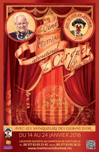Festival International du Cirque de Monte-Carlo – 14 al 24 de enero – Monaco (Francia)