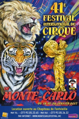 Festival International du Cirque de Monte-Carlo – 19 al 29 de enero – Monaco (Francia)