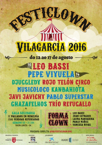 Festiclown – 12 al 17 de agosto – Granada