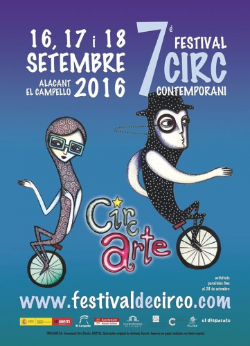 7º Festival de Circo Contemporáneo CIRCARTE – 16, 17 y 18 de septiembre – Alicante