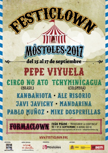 Festiclown – 15 al 17 de Septiembre – Móstoles, Rivas (Madrid)