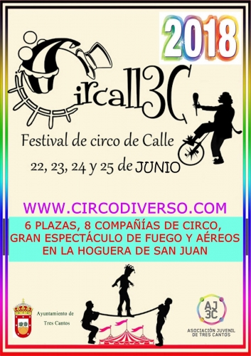 3º Festival de circo y artes de Calle de Tres Cantos “Circall3c” – 22 al 25 de Junio – Tres Cantos (Madrid)