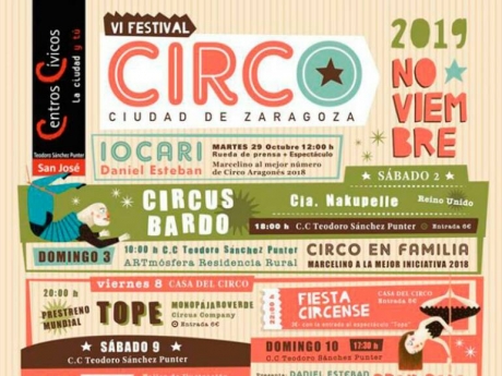 VI edición del Festival de Circo de Zaragoza – 29 de octubre al 17 de noviembre – Zaragoza